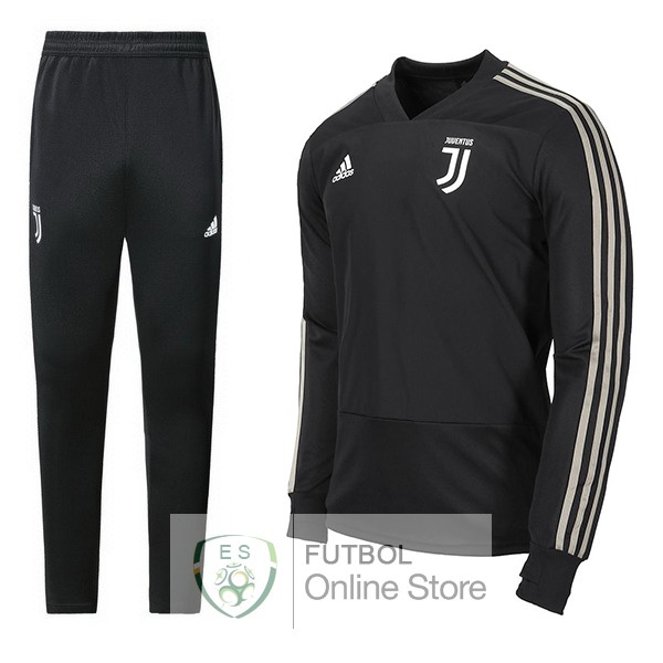 Camiseta Juventus Chandal Ninos 18/2019 Negro Gris