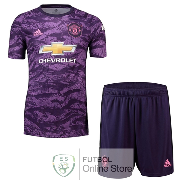 Camiseta Portero Manchester united Ninos 19/2020 Purpura