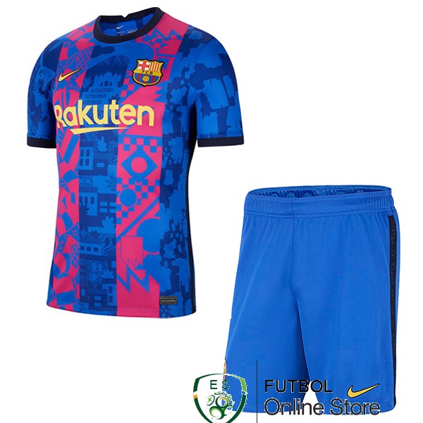 Camiseta Barcelona Ninos 21/2022 Tercera