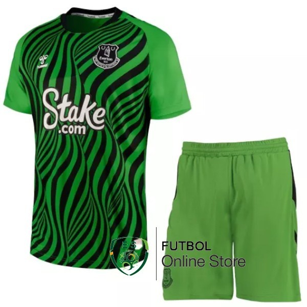 Camiseta Everton 22/2023 Portero Conjunto Completo Hombre Verde