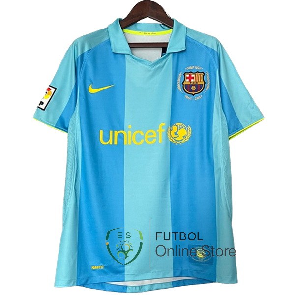 Camiseta Barcelona Retro Azul 2007/2008 Segunda