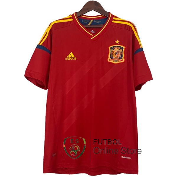 Camiseta Espana Retro Rojo 2012 Primera