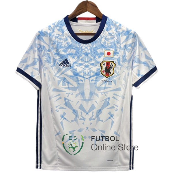 Camiseta Japon Retro Blanco Azul 2016 Segunda