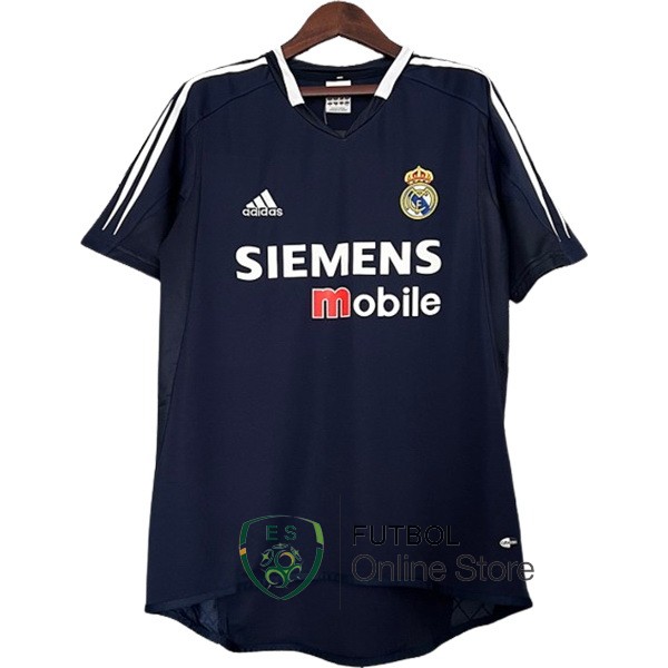 Camiseta Real Madrid Retro Azul 2004/2005 Segunda