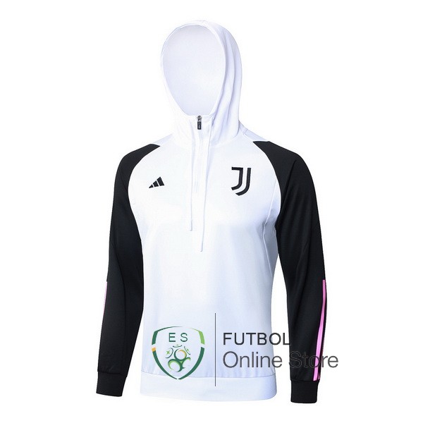 Chaqueta Con Capucha Juventus Blanco Negro Rosa 2023/2024