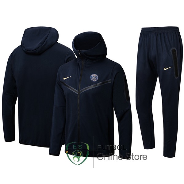 Conjunto Completo Chaqueta Con Capucha Paris Saint Germain Negro 2024/2025