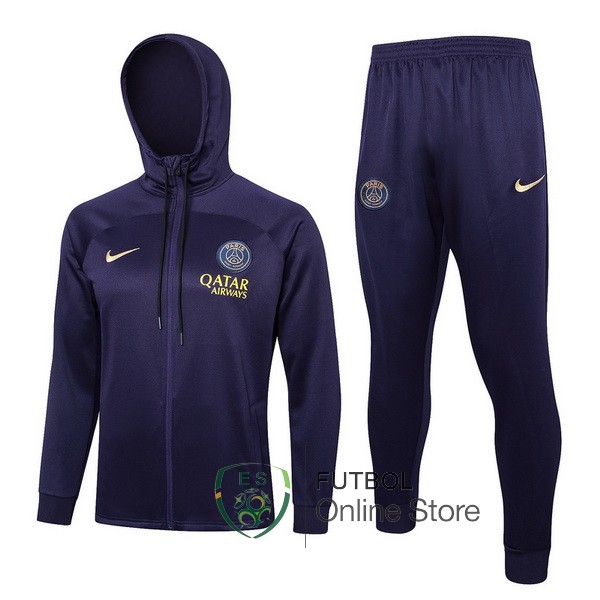 Conjunto Completo Chaqueta Con Capucha Paris Saint Germain Purpura 2023/2024