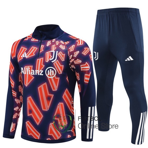 Conjunto Completo Sudadera Entrenamiento Juventus Rosa Azul Marino 2023/2024