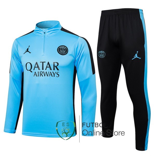 Conjunto Completo Sudadera Entrenamiento Paris Saint Germain Azul II Negro 2023/2024