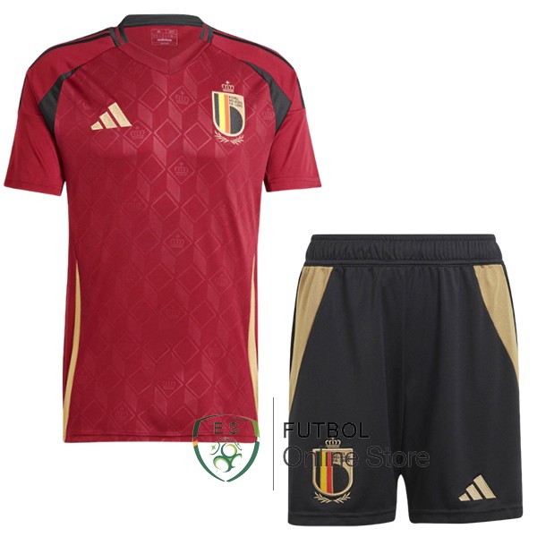 Conjunto De Ninos Belgica Rojo 2024 Primera