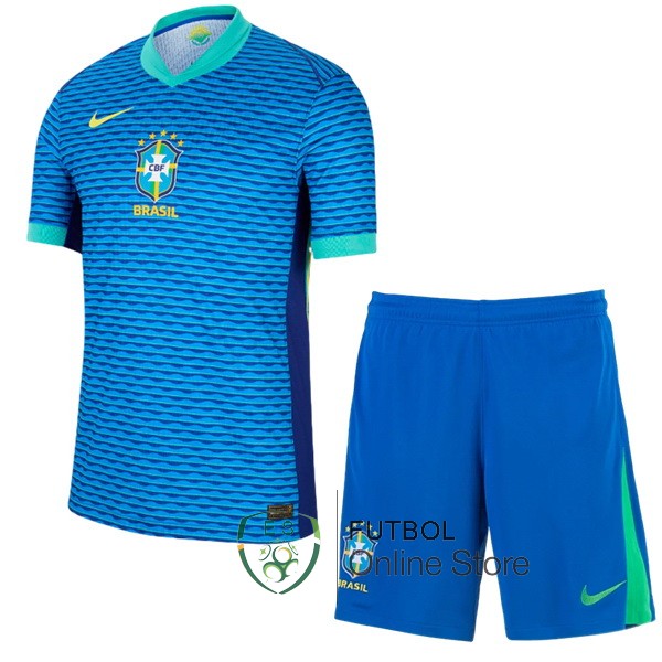 Conjunto De Ninos Brasil Azul 2024 Segunda