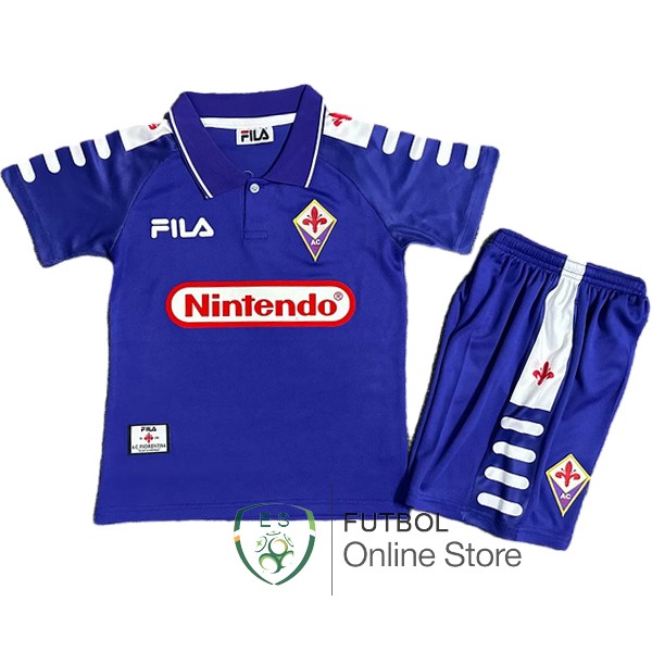 Conjunto De Ninos Fiorentina Retro Purpura 1998/1999 Primera