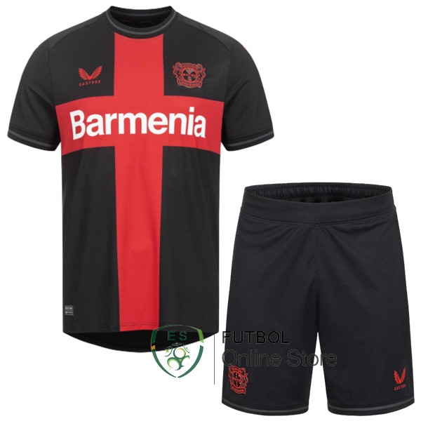 Conjunto De Ninos Leverkusen Negro 2023/2024 Tercera