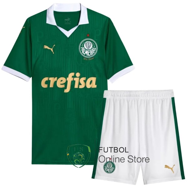 Conjunto De Ninos Palmeiras Verde 2024/2025 Primera