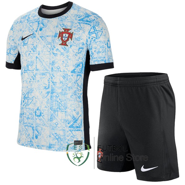 Conjunto De Ninos Portugal Azul 2024 Segunda