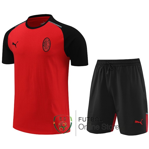 Entrenamiento Conjunto Completo AC Milan Rojo Negro 2024/2025