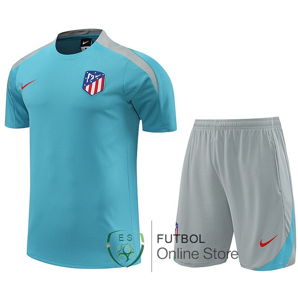 Entrenamiento Conjunto Completo Atltico Madrid Azul Gris 2024/2025