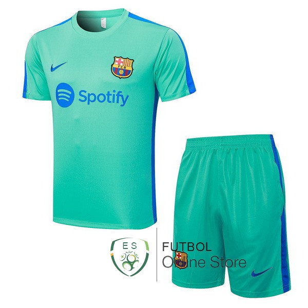 Entrenamiento Conjunto Completo Barcelona Verde Azul 2023/2024