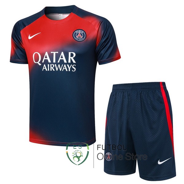 Entrenamiento Conjunto Completo Paris Saint Germain Rojo Azul 2023/2024