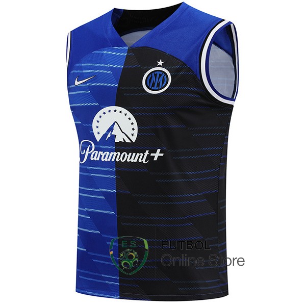 Entrenamiento Sin Mangas Inter Milan Azul Negro 2023/2024