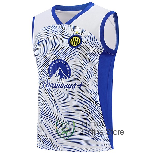 Entrenamiento Sin Mangas Inter Milan Blanco Azul 2023/2024