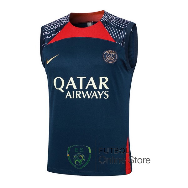 Entrenamiento Sin Mangas Paris Saint Germain Azul Rojo Purpura 2023/2024