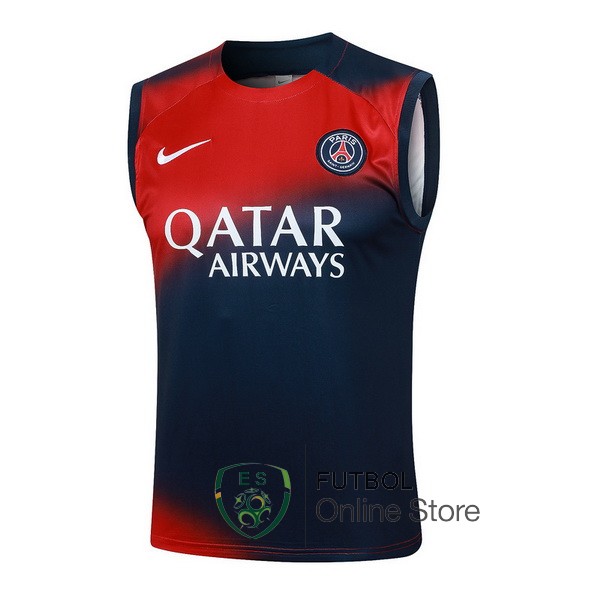 Entrenamiento Sin Mangas Paris Saint Germain Rojo Azul 2023/2024