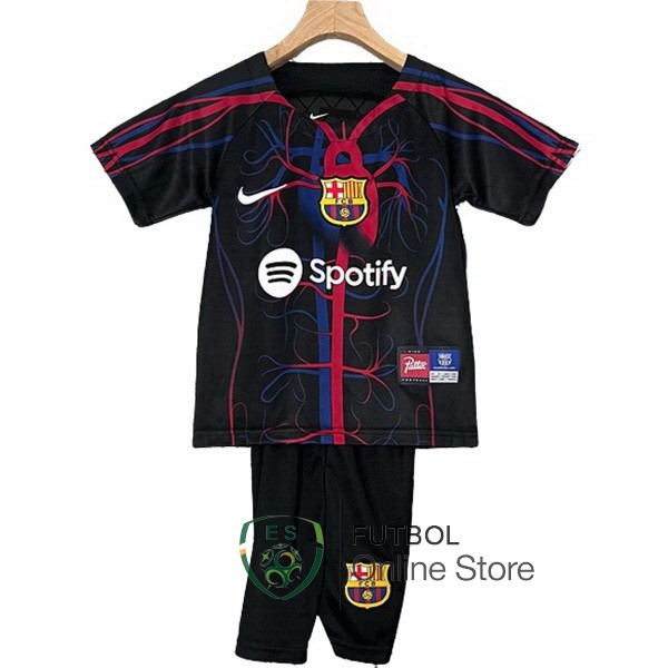 Especial Conjunto De Ninos Barcelona Negro Rojo 2023/2024