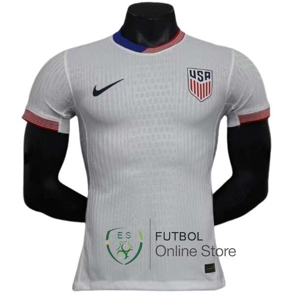 Jugadores Camiseta Estados Unidos Blanco 2024 Primera