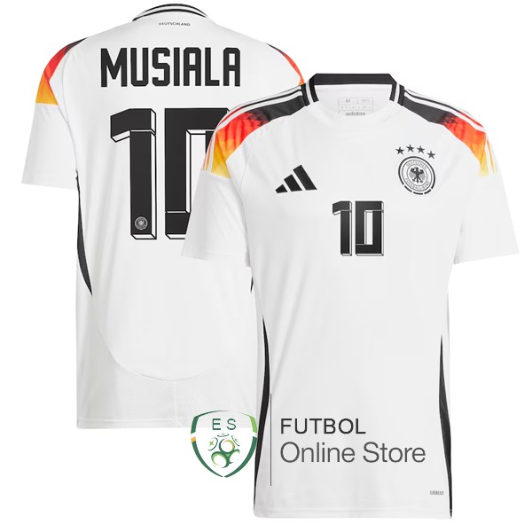 NO.10 Musiala Tailandia Camiseta Alemania Blanco 2024 Primera