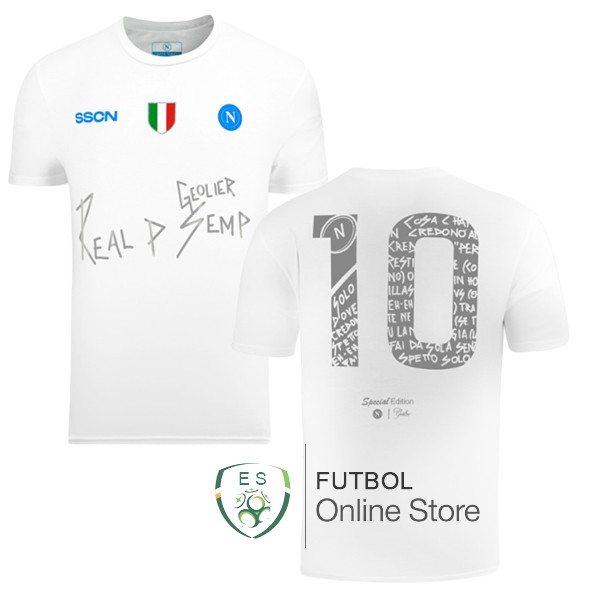 NO.10 Tailandia Especial Camiseta Napoli Blanco 2024