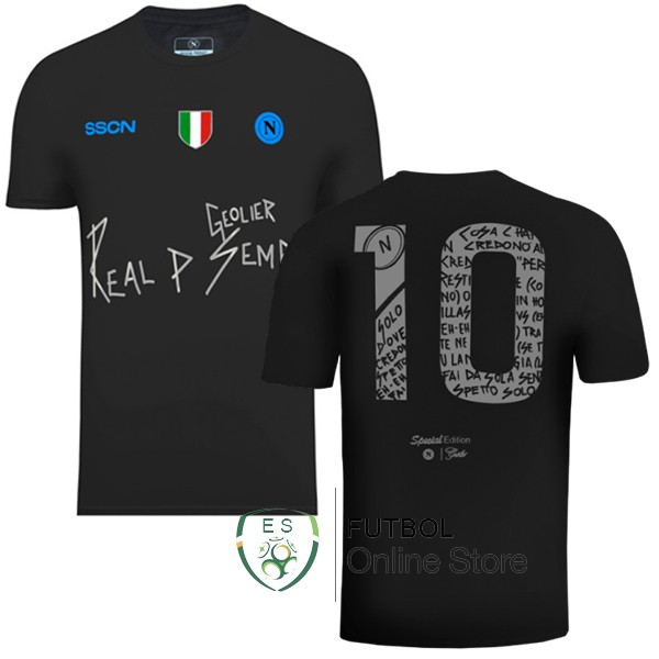 NO.10 Tailandia Especial Camiseta Napoli Negro 2024