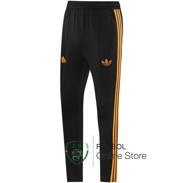 Pantalones Deportivos AS Roma Negro 2023/2024