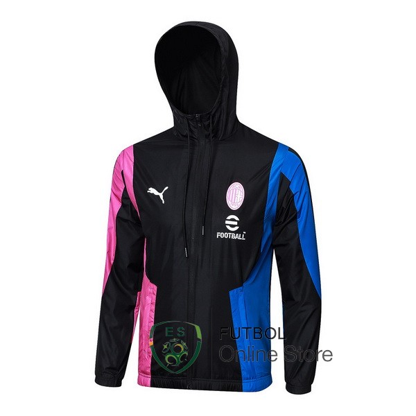 Rompevientos AC Milan Negro Rosa Azul 2023/2024