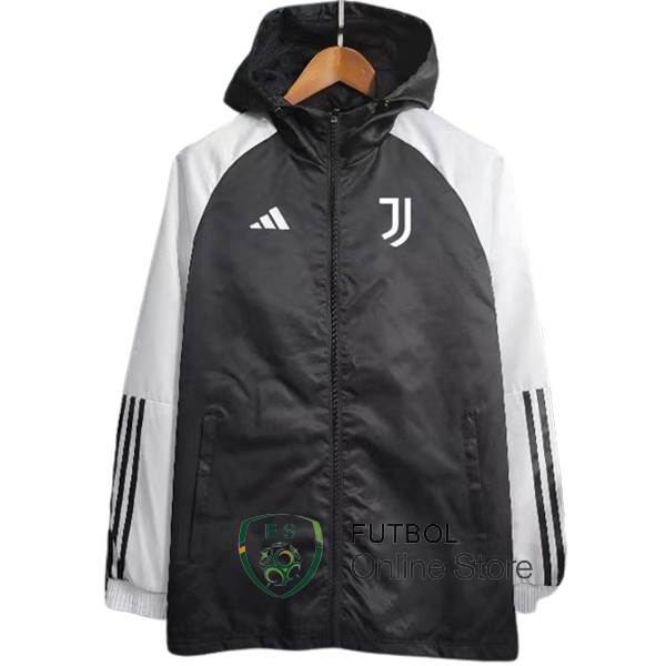 Rompevientos Juventus Negro I Blanco 2023/2024