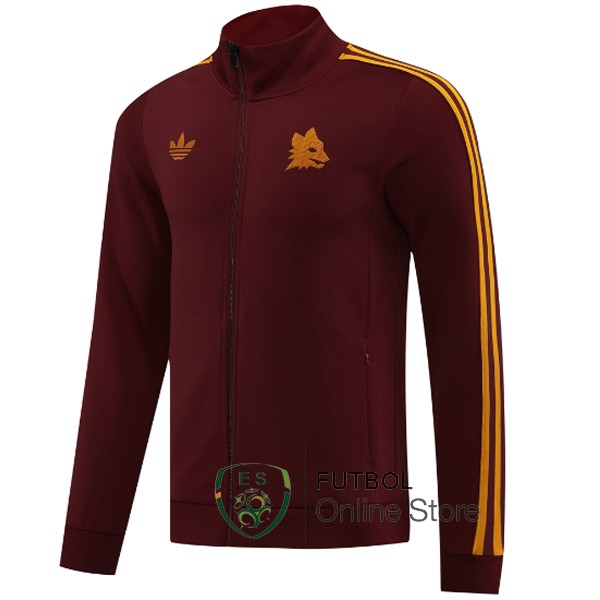 Ropa Deportiva Con Cremallera Larga AS Roma Rojo 2023/2024