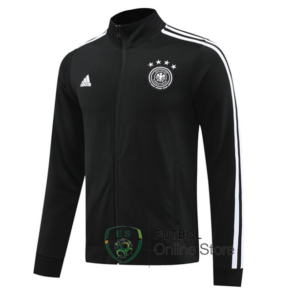 Ropa Deportiva Con Cremallera Larga Alemania Negro Blanco 2024