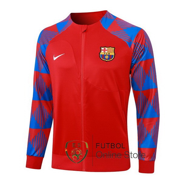 Ropa Deportiva Con Cremallera Larga Barcelona Rojo Azul 2023/2024