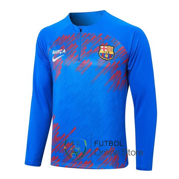 Sudadera Entrenamiento Barcelona Azul Rojo 2023/2024