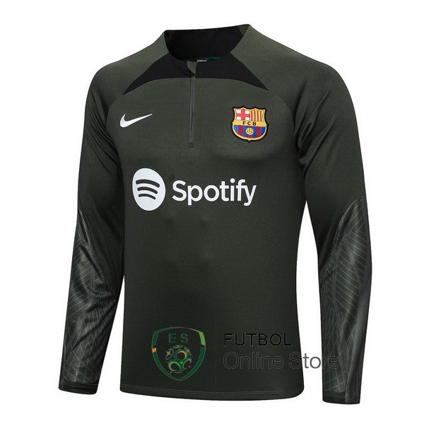 Sudadera Entrenamiento Barcelona Verde Marino 2023/2024