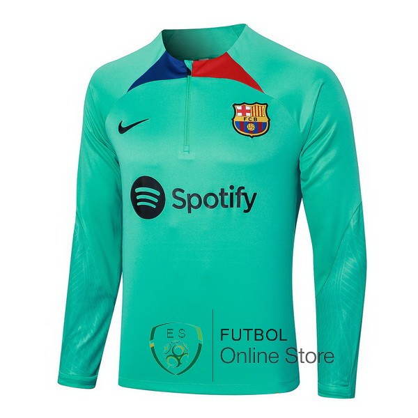 Sudadera Entrenamiento Barcelona Verde Rojo Azul 2023/2024