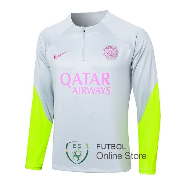 Sudadera Entrenamiento Paris Saint Germain Gris Verde 2023/2024