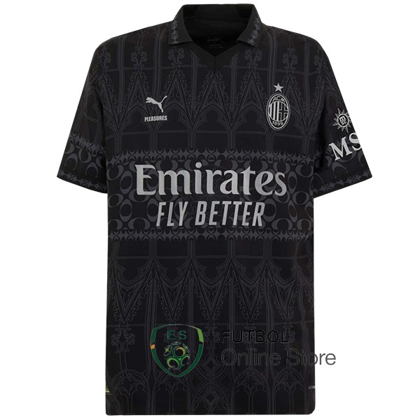 Tailandia Camiseta AC Milan Negro 2023/2024 Cuarta