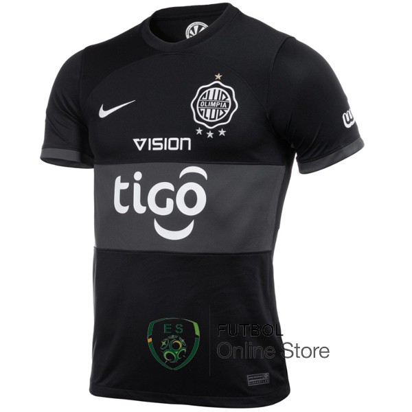 Tailandia Camiseta Club Olimpia Negro 2024/2025 Segunda