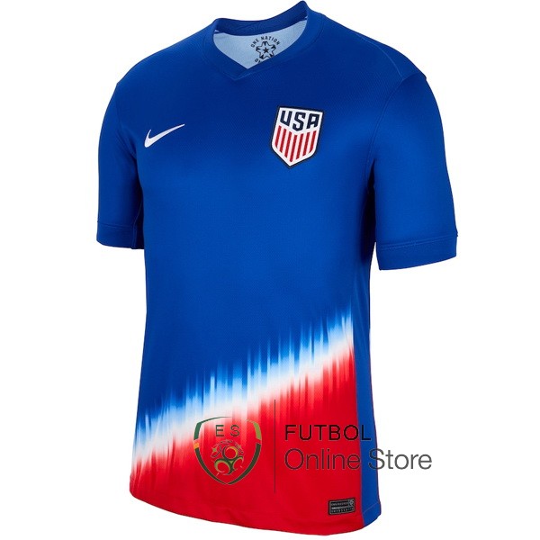 Tailandia Camiseta Estados Unidos Azul 2024 Segunda