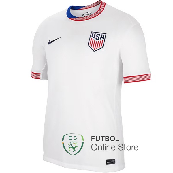 Tailandia Camiseta Estados Unidos Blanco 2024 Primera