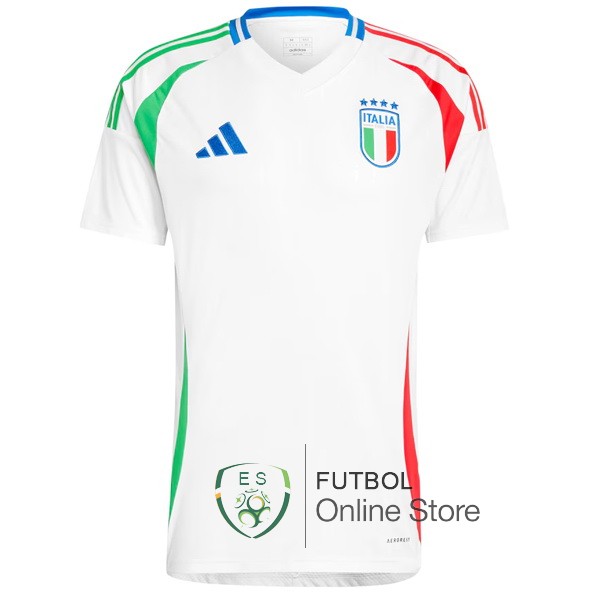 Tailandia Camiseta Italia Blanco 2024 Segunda