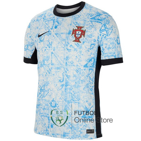 Tailandia Camiseta Portugal Azul 2024 Segunda