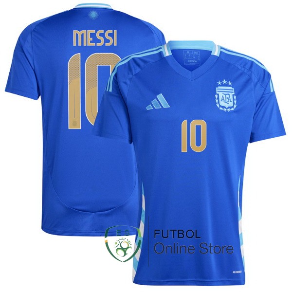 Tailandia NO.10 Messi Camiseta Argentina Azul 2024 Segunda