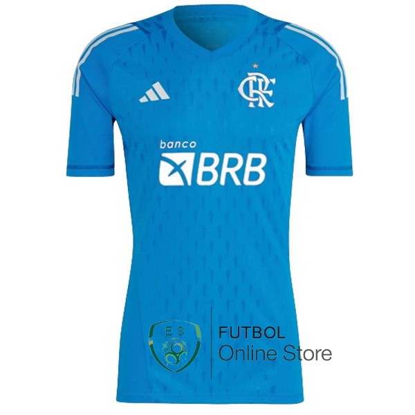 Tailandia Portero Camiseta Flamengo Azul 2023/2024
